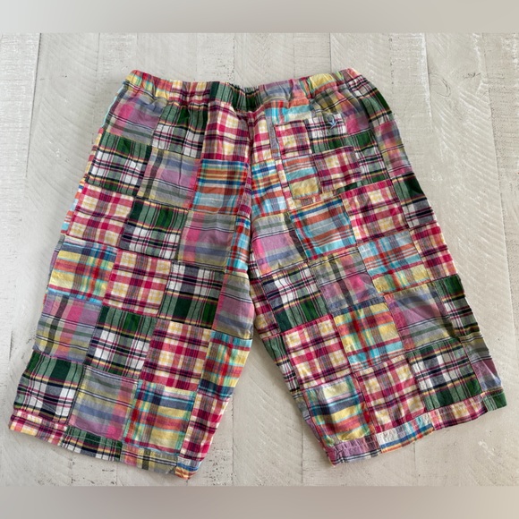 Vintage Aerie Women’s Boho Colorful Patchwork Plaid button fly Shorts Sz Small - Picture 2 of 9